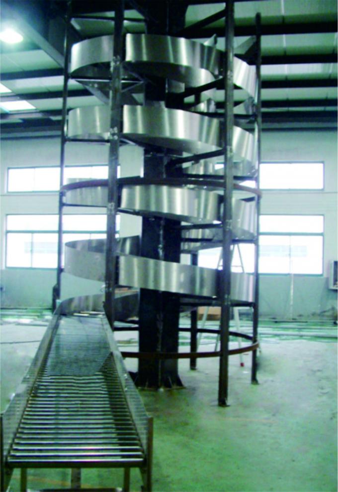 Flexible Industrial Conveyor Belt Systems Vertical Screw - Lift Strong Structure
