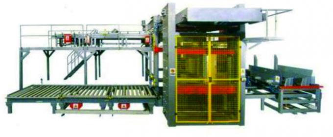 Low Position Automatic Palletizer Machine , Auto Carton Palletizer Whole Stack Output 