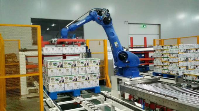 Less Human Power Robotic Packaging Machinery Food Fruit / Vegetable Industry Applied