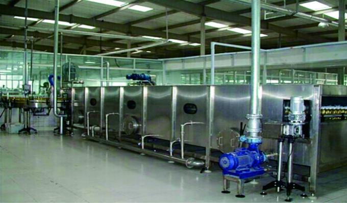 Continuous Pasteurizer Machine Spray Cooling Tunnel System For Bottled CO2 Soft Drink