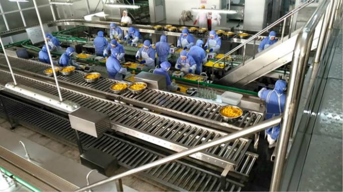 Plastic Cup Canned Food Production Line , Fruit And Vegetable Processing Equipment