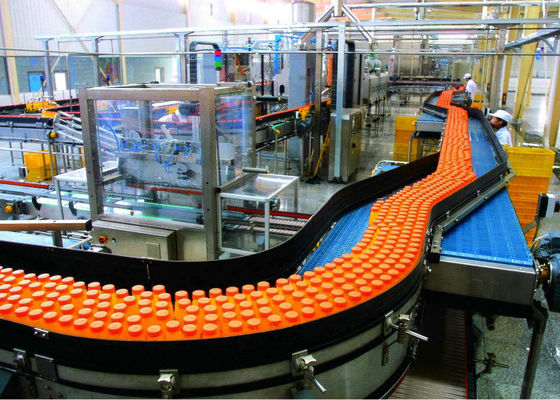 China Fruit Juice Beverage Production Line Packing Conveyor Systems High Efficiency supplier