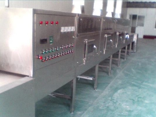 China Powder Grain Pasteurizer Machine , Microwave Steam Sterilizer Continuous Tunnel supplier