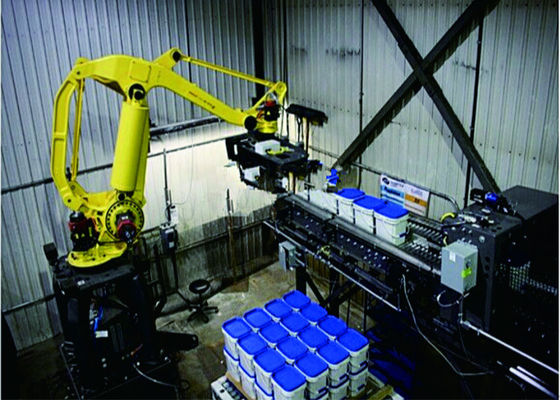 China Horizontal Robots / Robotic Palletizing System Single Column For Big Bags / Barrels supplier