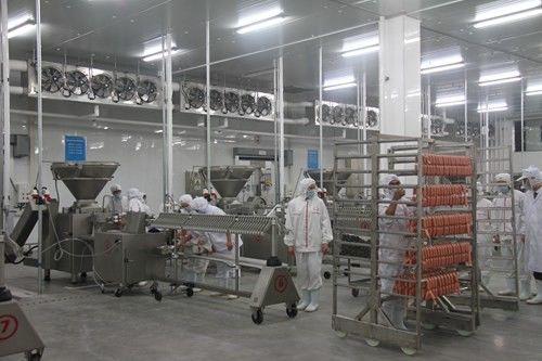 Ham Sausage Production Line / Processing Line Hot Dog Salami Processing System supplier